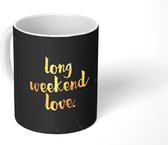 Mok - Koffiemok - Quotes - Love - Goud - Marmer - Mokken - 350 ML - Beker - Koffiemokken - Theemok