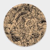 Artistic Lab Poster - Muurcirkel Floral ? Plexiglas - Multicolor