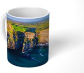 Mok - Luchtfoto van de Ierse Kliffen van Moher - 350 ML - Beker