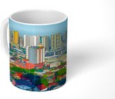 Mok - Kleurrijke gebouwen in Manila - 350 ML - Beker