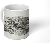 Mok - Dode vogel - schilderij van Jean Bernard - 350 ML - Beker