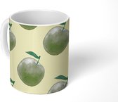 Mok - Koffiemok - Appels - Groen - Geel - Mokken - 350 ML - Beker - Koffiemokken - Theemok