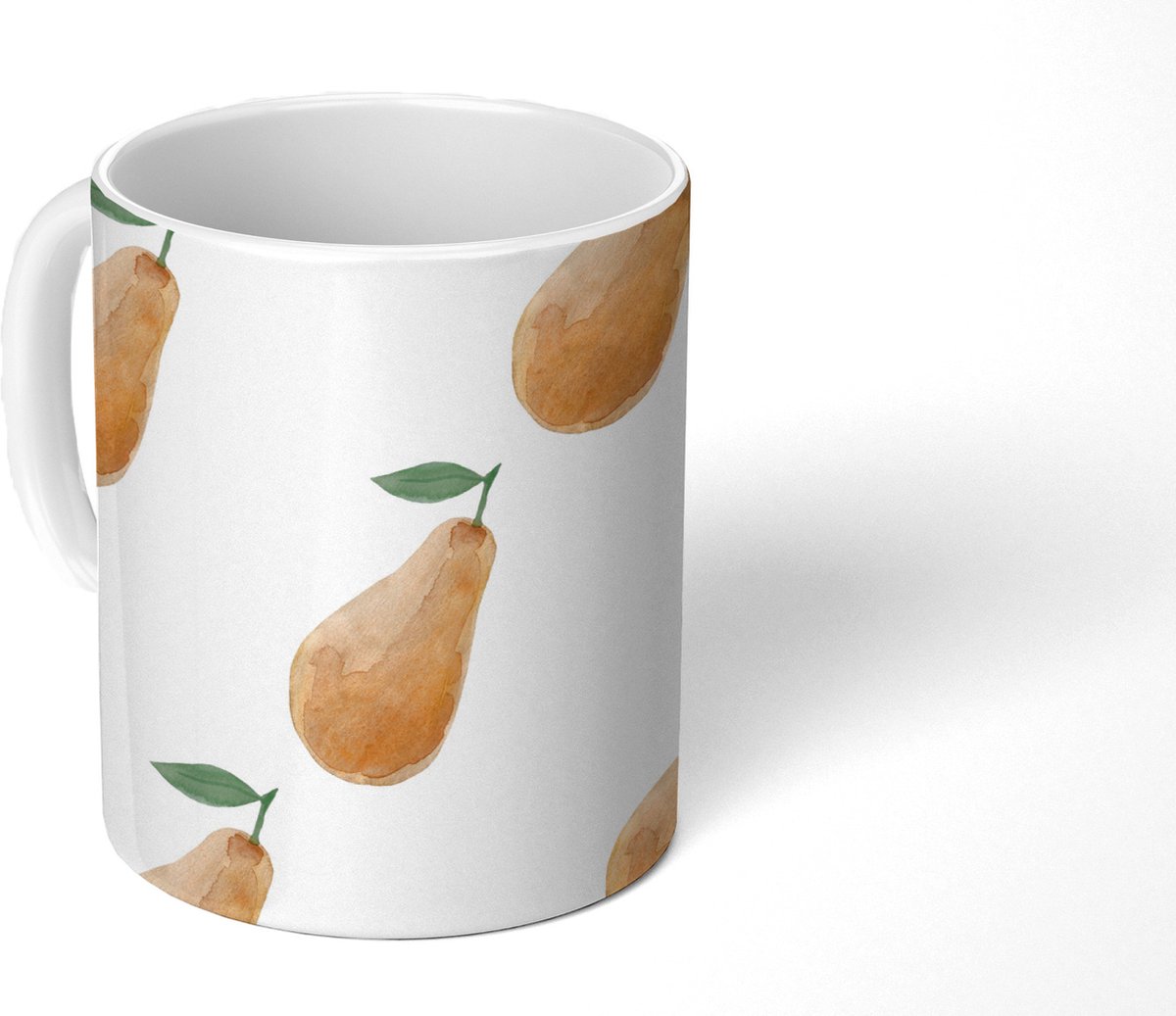 Mok - Koffiemok - Peren - Aquarel - Patronen - Mokken - 350 ML - Beker - Koffiemokken - Theemok