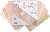 Tonic Studios Craft P. 6x6 Paper Rustic Rose 24 vl 9382e