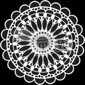 Hobbysjabloon - Template 6x6" 15x15cm scalloped mandala