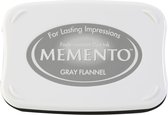 ME-902 Stempelkussen groot - Memento ink pad gray flannel - warm grijs