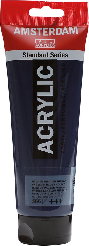 Acrylverf - 566 Pruisischblauw Phtalo - Amsterdam - 250 ml