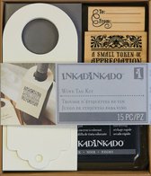 Inkadinkado DIY kit wine bottle tag