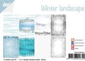 Joy!Crafts Papierset - A4 - 3x4 tweezijdige designs - Winter landscape