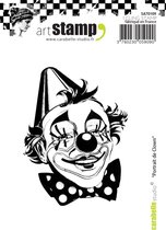 Carabelle stamp A7 portrait de clown