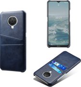 Nokia G10 - Nokia G20 Hoesje - MobyDefend Lederen Backcover Met Vakjes Voor Pasjes - Blauw - GSM Hoesje - Telefoonhoesje Geschikt Voor Nokia G10 - Nokia G20