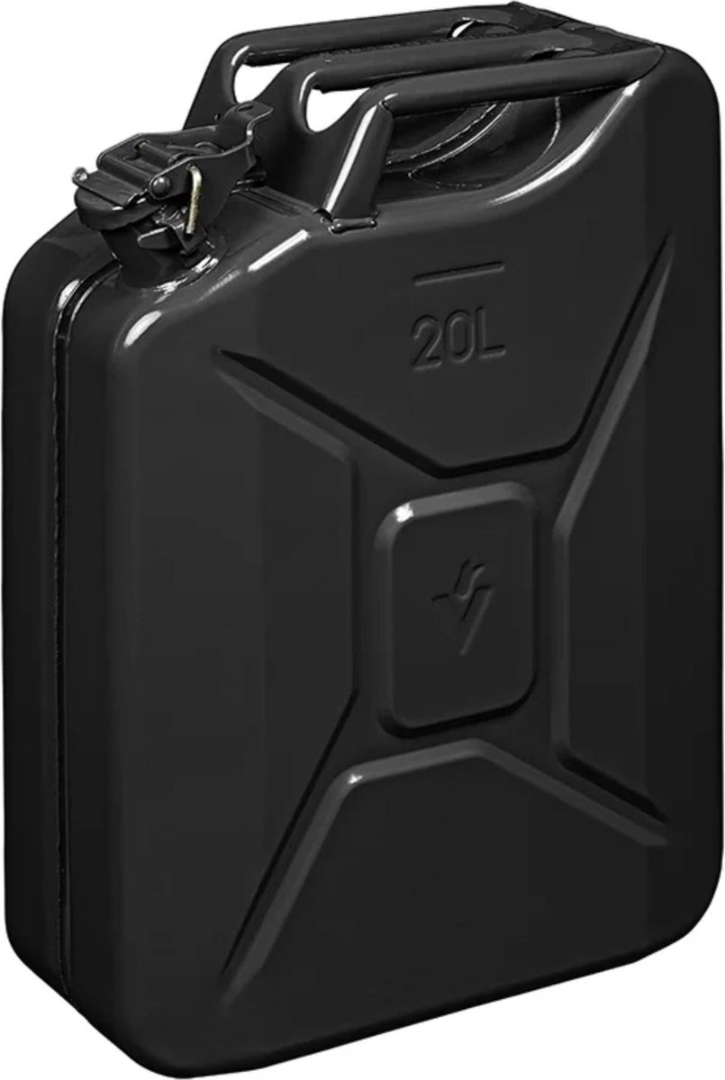 Pro Plus Jerrycan metaal - 20 liter - zwart -