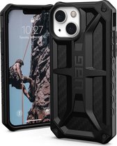 UAG - Monarch backcover hoes - iPhone 13 Mini - Carbon Zwart + Lunso Tempered Glass