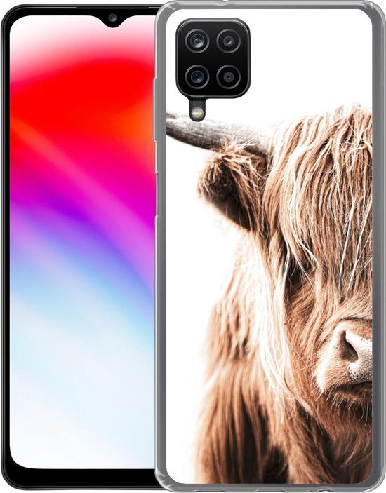 Coque Samsung Galaxy A12 - Scottish Highlander - Vache - Animaux - Siliconen