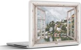 Laptop sticker - 13.3 inch - Doorkijk - Noorwegen - Berg - 31x22,5cm - Laptopstickers - Laptop skin - Cover
