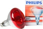 Philips Infrarood BR125 Warmtelamp E27 - 250W - Rood Licht - Niet Dimbaar - 2 stuks