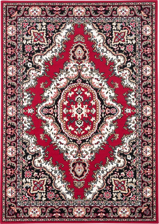 Dream Modern tapijt, designer tapijt, Oosterse tapijt met glittergaren, woonkamer, tapijt met bloemenpatroon, gemêleerd, grijs, crème, afmeting 80x150 cm