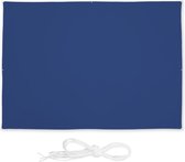 Relaxdays Schaduwdoek rechthoek - zonweringdoek - scheurvast - met ogen - spanzeil - blauw - 2,5 x 3,5 m