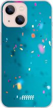 6F hoesje - geschikt voor iPhone 13 Mini -  Transparant TPU Case - Confetti #ffffff