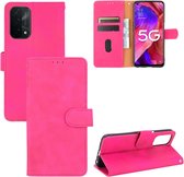 Fonu Retro boekmodel hoesje Oppo A74 5G - Oppo A54 5G Roze