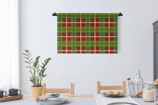 Tapisserie - Tapisserie - Plaid - Vert - Motifs - 90x60 cm - Tapisserie
