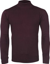 New Republic –  Heren Trui met Turtleneck Col – Bordeaux Rood