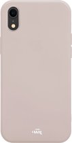 xoxo Wildhearts siliconen hoesje geschikt voor iPhone XR - Beige gekleurd hoesje - Pantone kleur - Backcover - verkrijgbaar in verschillende kleuren - Beige
