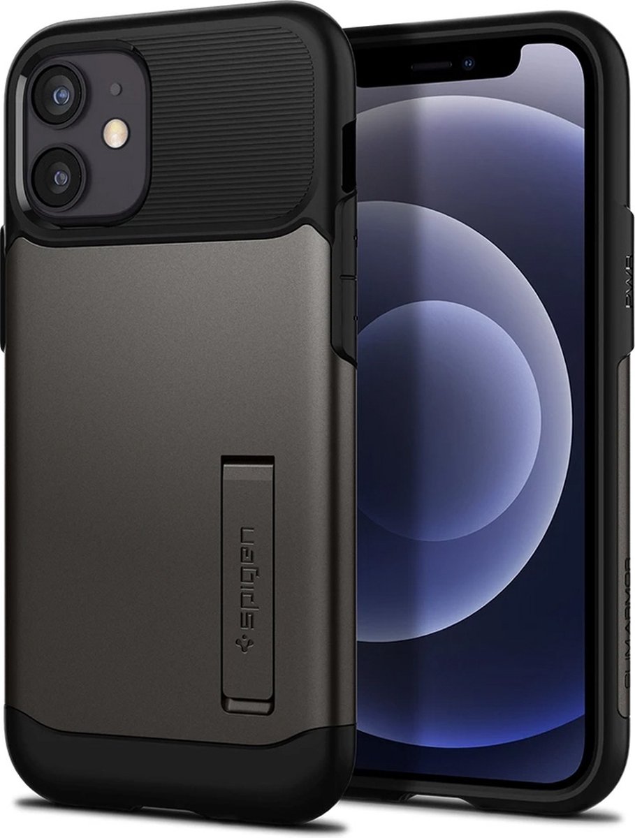 Spigen Slim Armor Apple iPhone 12 Mini Hoesje Gunmetal