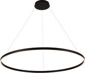 Luminaire suspendu design rond LED noir ou blanc 125W 1200mm Ø lumière haut et bas