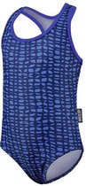BECO Badpak - Meisjes - Polyester/elastaan - Blauw/donkerblauw - Maat 86