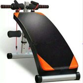 Luxe buikspierbank - met weerstandskoord - Oranje - fitnessbank