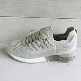 Lastrada knitted sneaker beige