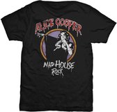 Alice Cooper Heren Tshirt -XXL- Mad House Rock Zwart