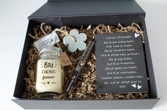 grip terugtrekken patroon Giftbox Lieve Vriendin - cadeau vriendin - cadeau verjaardag | bol.com