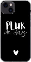 Coque iPhone 13 - Citations - Néerlandais - Carpe diem - Siliconen