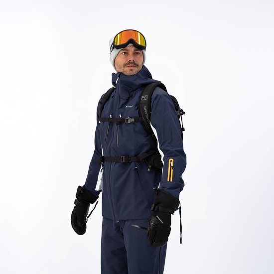 Cortazu Mountain Hard Shell Jas Limited Edition Donker Blauw | Men warme outdoor jas waterdicht & winddicht met capuchon