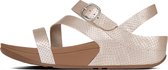 FitFlop™ The Skinny™ Z-Cross Sandals Leather Silver (Snake Effect) - Maat 40