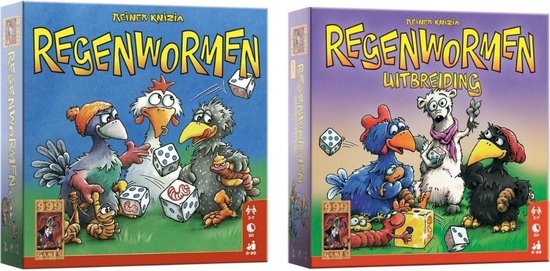 2 stuks - Regenwormen - Origineel & Uitbreiding | bol.com