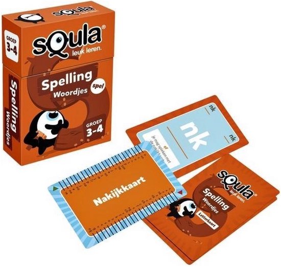 Thumbnail van een extra afbeelding van het spel Spellenbundel - Squla - 3 stuks - Flitsquiz Groep 4&5 en Spelling & Rekenen (groep 2 t/m 6)