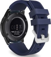 Strap-it Smartwatch bandje 22mm - siliconen bandje geschikt voor Huawei Watch GT 2 / GT 3 / GT 3 Pro 46mm / GT 2 Pro / Watch 3 / 3 Pro / GT Runner - Xiaomi Mi Watch / Watch S1 / Watch 2 Pro - OnePlus Watch - Amazfit GTR 47mm / GTR 2 - donkerblauw