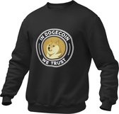 Crypto Kleding -In DOGECOIN we Trust - Bitcoin - Trui/Sweater