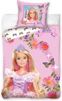 Barbie Dekbedovertrek Glitter Junior 200 X 140 Cm Katoen Roze