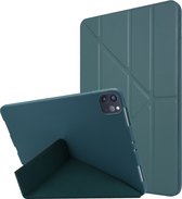 Apple iPad Pro 11 (2018) Hoes - Mobigear - Origami Serie - Kunstlederen Bookcase - Groen - Hoes Geschikt Voor Apple iPad Pro 11 (2018)