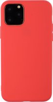 Apple iPhone 12 Hoesje - Mobigear - Color Serie - TPU Backcover - Rood - Hoesje Geschikt Voor Apple iPhone 12