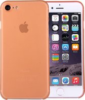 Apple iPhone 7 Hoesje - Mobigear - Ultra Slim Serie - Hard Kunststof Backcover - Oranje - Hoesje Geschikt Voor Apple iPhone 7