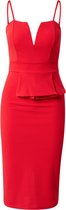 Wal G. avondjurk kathy peplum Rood-6 (34)