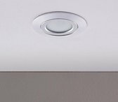 Lindby - LED downlight - 1licht - Kunststof, glas, metaal - H: 2.8 cm - chroom, transparant - A+ - Inclusief lichtbron