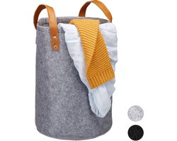 Wasmand voor kinderkamer - Antraciet vilt - 1 stuk