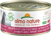 Almo Nature  Natvoer voor Katten - HFC Natural - 24 x 70g - Ham met Parmigiano - 24 x 70 gram