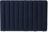 Hoofdeinde 110x160 cm - Nachtblauw fluweel - BEDY